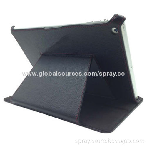 Stand Leather Folio Case for iPad Air, Various Materials Available